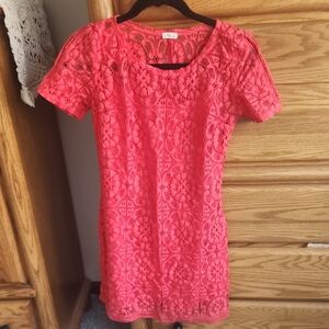 Hollister Red Mini Dress Vibrant and Playful